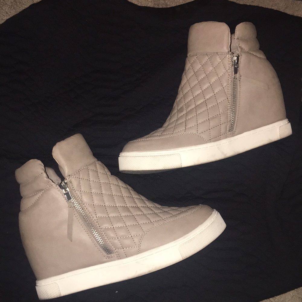 Steve Madden Quilted Wedge Sneakers